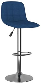 Bancos de bar 2 pcs tecido azul