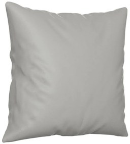 Sofá 2 lugares c/ almofadas 120 cm microfibra cinzento-claro