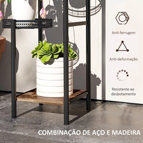 Suporte para Plantas de 4 Níveis Suporte de Aço pata Plantas de Interi