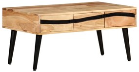 Mesa de centro 88x50x42 cm madeira de acácia maciça