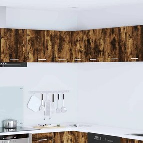 vidaXL Armário suspenso Carvalho Defumado e Branco 57 x 57 x 40 cm