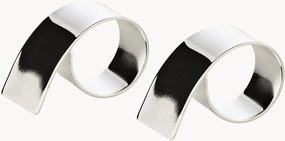 Argolas para guardanapos banhadas a prata Volute, conjunto de 2