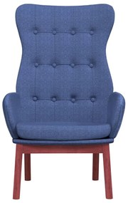 Cadeira de descanso tecido azul