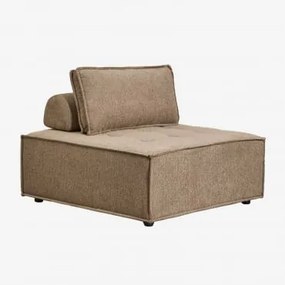 Poltrona De Tecido Vermont Tecido Castanho Areia - Sklum