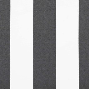 Toldo retrátil 4x3 m tecido e alumínio antracite e branco