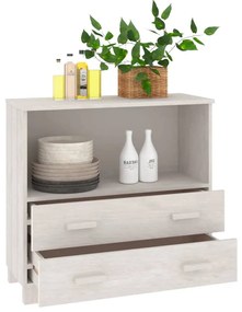 Aparador HAMAR 85x35x80 cm pinho maciço branco