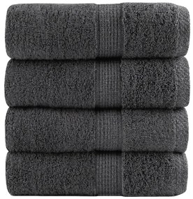 Toalhas de bidé premium SOLUND 4pcs 30x50 cm 600 gsm antracite