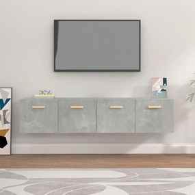 3115647 vidaXL Armários parede 2pcs 80x35x36,5cm madeira proces. cinza cimento