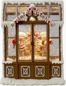 Decoração de Natal LED com temporizador Gingerbread House