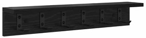 Cabideiro de Parede Carvalho preto 60 x 10.5 x 10.5 cm