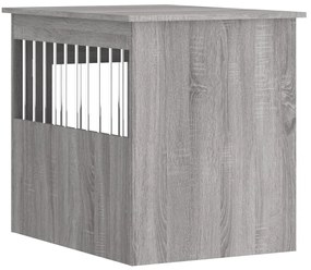 Móvel casota para cão derivados de madeira cinza sonoma