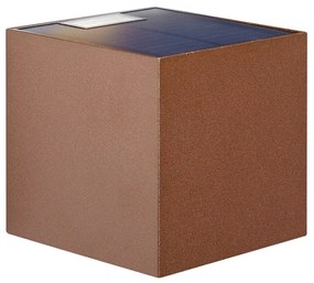 Candeeiro de Parede Exterior Castanho Ferrugem Incl. LED 2-Luzes IP65 Solar - Charlene Moderno