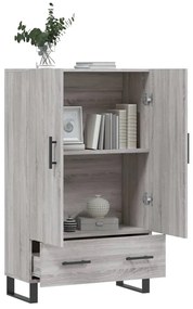 Armário alto derivados de madeira 69,5x31x115cm cinza sonoma