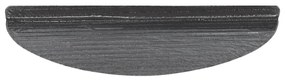Tapetes de escada adesivos 20 pcs 56x17x3 cm preto
