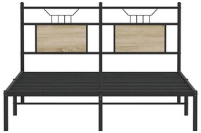 Estrutura cama s/ colchão derivados de madeira carvalho sonoma
