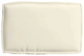 Almofada de Palete para Assento Creme 60x40x8 cm Tecido Oxford