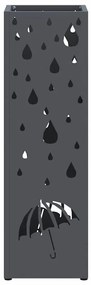 Suporte para Guarda-chuva Antracite Metal Padrão