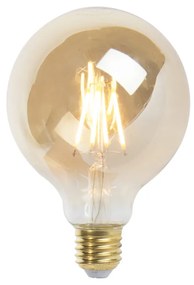 Lâmpada de filamento LED regulável E27 G95 goldline 5W 360 lm 2200K