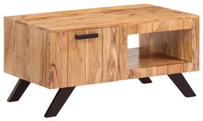 vidaXL Mesa de centro 90x50x45 cm madeira de acácia maciça