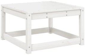 5 pcs conjunto de sofás de jardim madeira pinho maciça branco