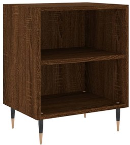 Mesas cabeceira 2pcs 40x30x50cm deriv.madeira carvalho castanho