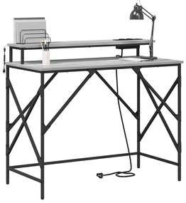 Mesa Sonoma cinzento 100 x 50 x 86.5 cm Madeira processada