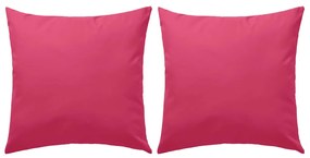 Almofadas para exterior 2 pcs 45x45 cm rosa