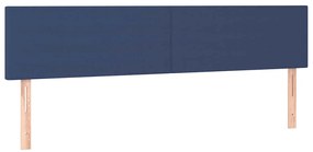 Cama boxspring com colchão 120x190 cm tecido azul