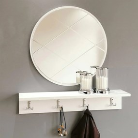 Hall Stand V100 – Branco – Largura: 80 cm Altura: 15 cm Profundidade: