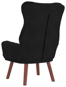 Poltrona Relaxante Veludo Preto