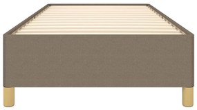Estrutura cama sem colchão 90x200 cm tecido cinza-acastanhado