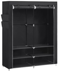 Guarda Roupa com prateleiras, muito espaço 45 x 127 x 176 cm preto