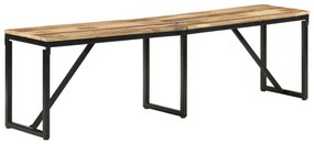 Banco 160x35x46 cm madeira de mangueira maciça