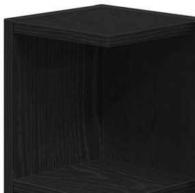 Conjunto de Móveis para Casa de Banho de 3 Peças Carvalho Preto Madeir