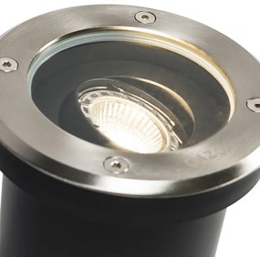LED Conjunto de 6 focos de chão inteligentes para exterior ajustáveis com Wi-Fi GU10 - Delux Moderno