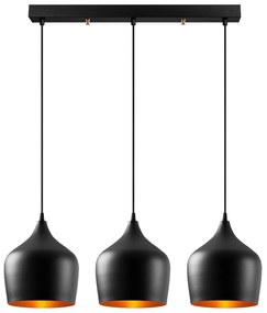 Candeeiro de Teto Dodo – Preto – 72 x 22 cm