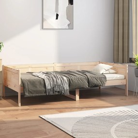 820247 vidaXL Sofá-cama madeira de pinho maciça 90x190 cm