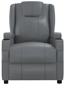 Poltrona de massagens couro artificial antracite