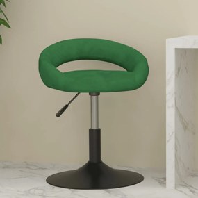 vidaXL Banco de bar veludo verde-escuro