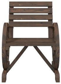 Cadeiras de jardim 4 pcs madeira de abeto maciça
