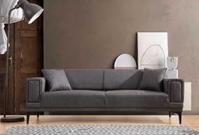 Sofá-Cama 3 Lugares Horizon – Cinzento Escuro – 230x95x77 cm