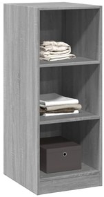 Roupeiro 48x41x102 cm derivados de madeira cinzento sonoma