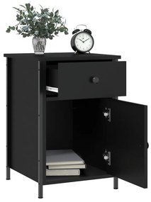 Mesa de cabeceira 40x42x60 cm derivados de madeira preto