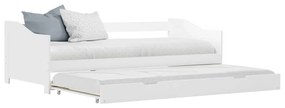 283149 vidaXL Estrutura sofá-cama de puxar madeira de pinho 90x200 cm branco