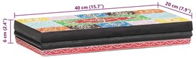 Prateleiras de Parede 2 pcs 40x20x6 cm Madeira Sólida de Mangueira
