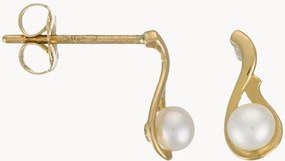 Brincos em ouro amarelo com pérolas Goutte Perlée