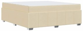 Estrutura da Cama Creme 180 x 200 cm tecido