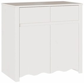 Buffet vidaXL "DRAMMEN" Branco 79x43x75,5 cm Madeira Sólida de Pinheir