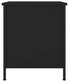 Mesas de cabeceira 2pcs 40x42x50 cm derivados de madeira preto