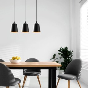 Candeeiro de Teto Dodo – Preto – 70 x 20 cm